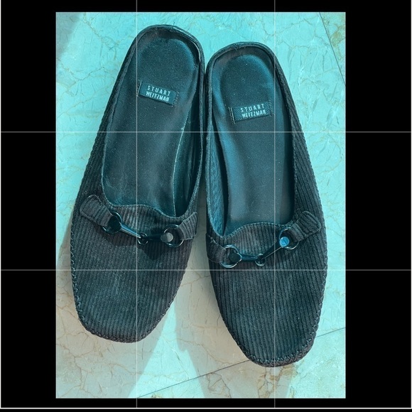 Stuart Weitzman Brown Corduroy Mules - Picture 2 of 15